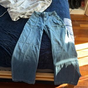 American Eagle size 00, pretty long, high rise